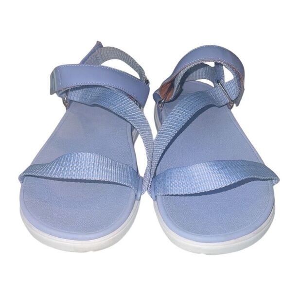 Fitflop Loosh Wild Lavender Webbing Z-Strap Adjustable Sandal Size 10 - Picture 2 of 10